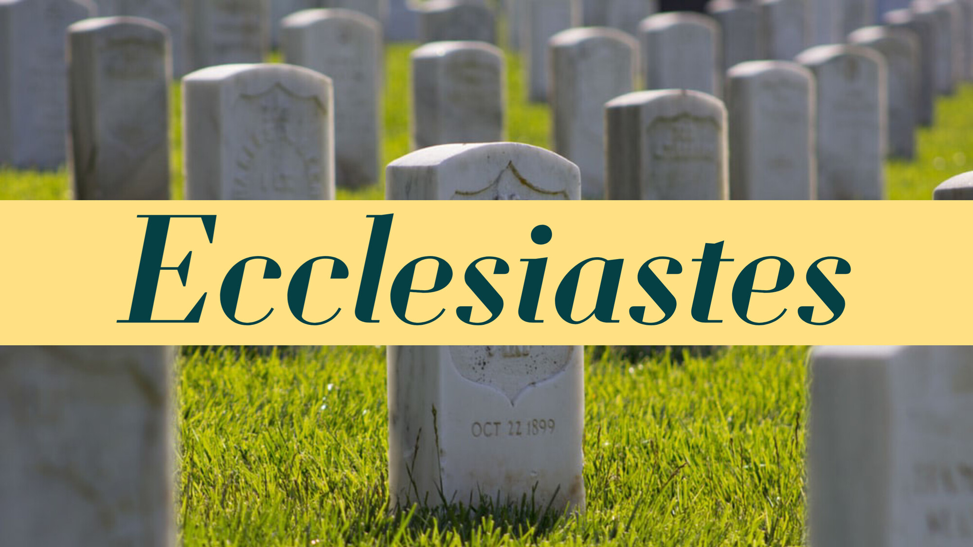 Life in a Fallen World, Ecclesiastes Overview