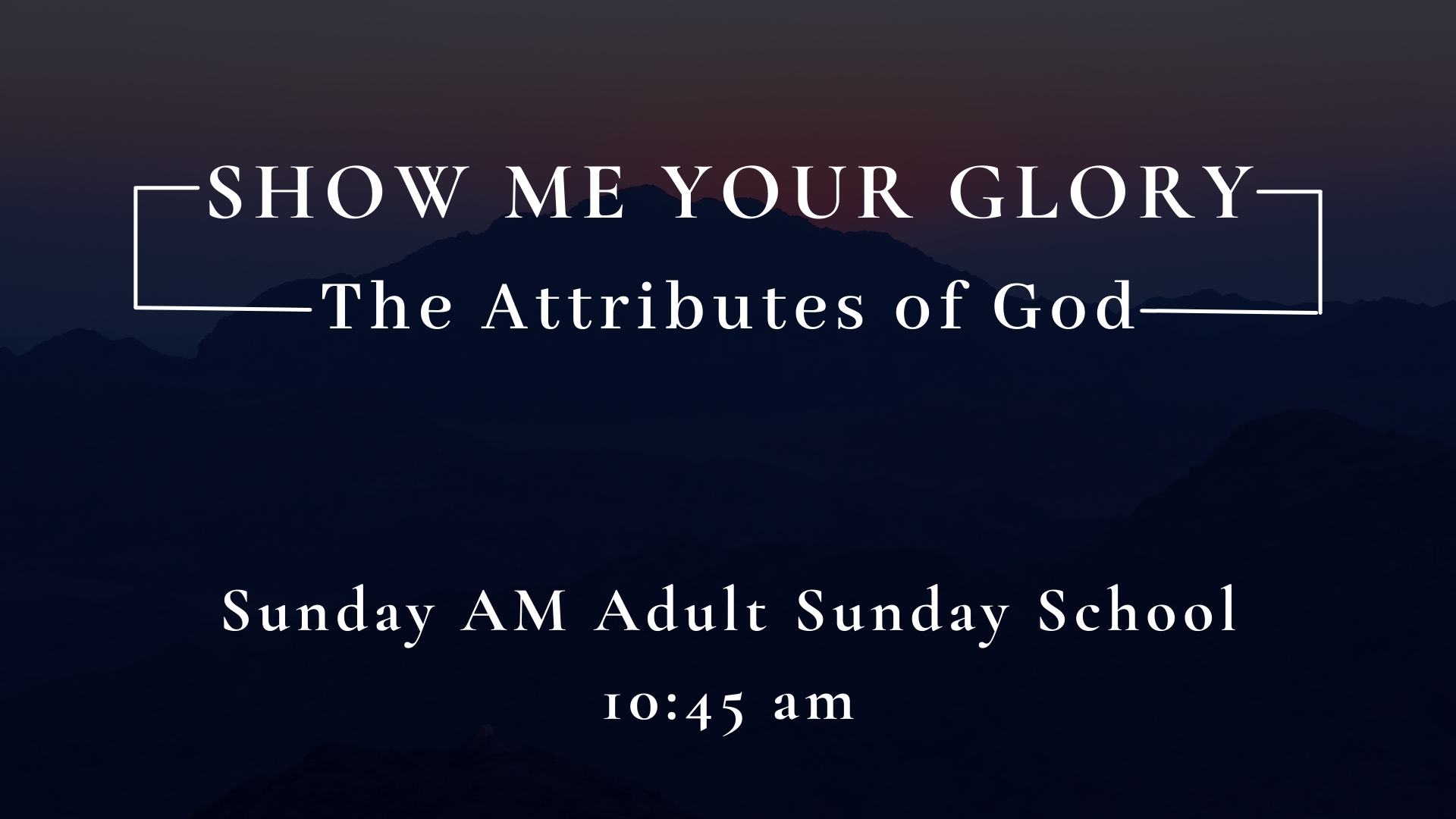 Introduction to the Attributes of God