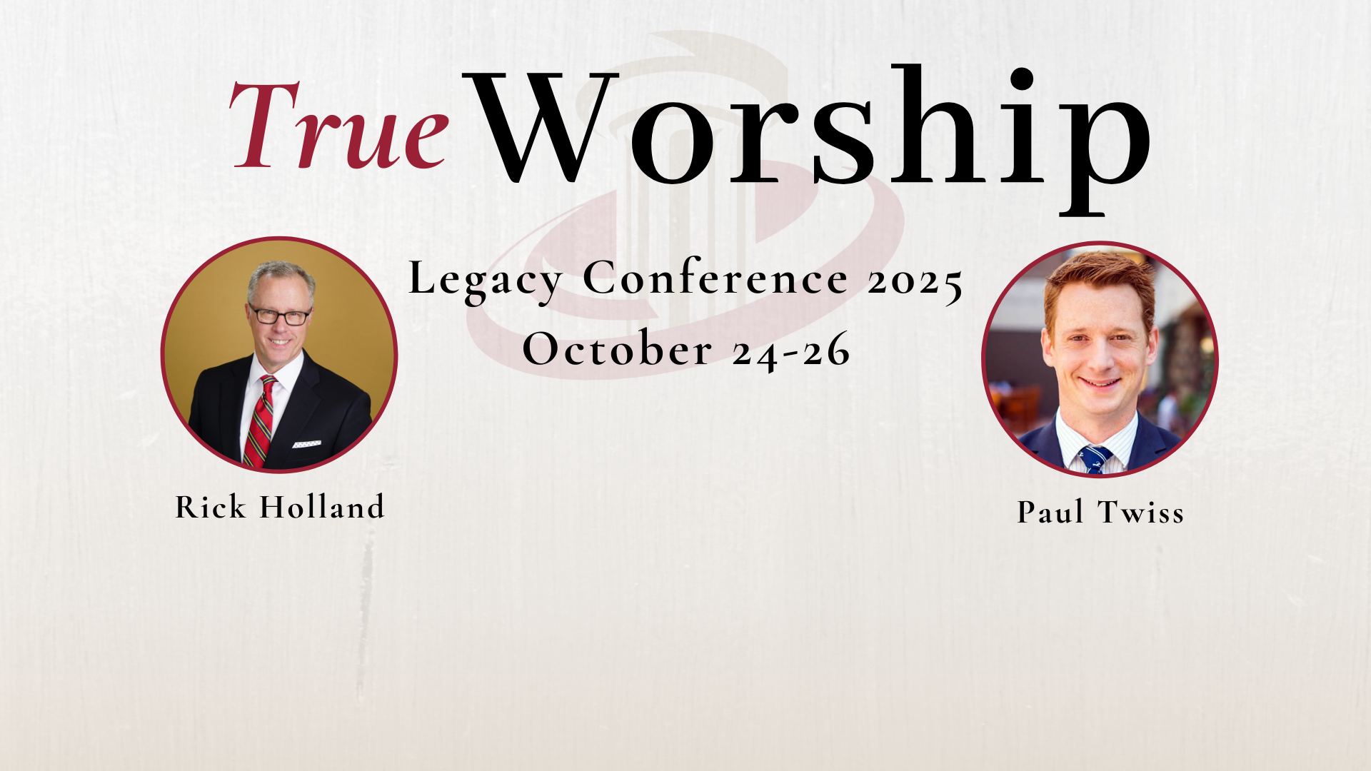 Session 12: Legacy 2025: Pre-Conference Sessions 1 and 2